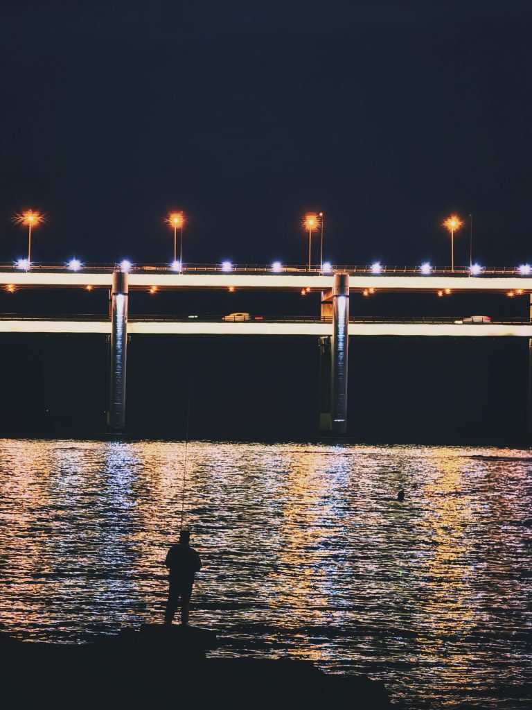 黑石礁公园夜钓